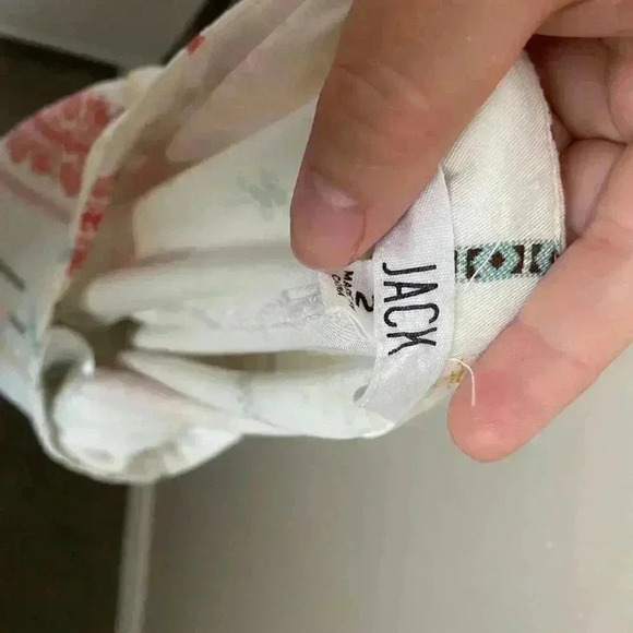 Jack Tribal Print Wide Leg Pants White Size 2 - Picture 12 of 16